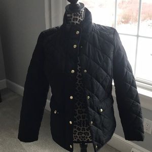 Black JCrew Quilted Jacket